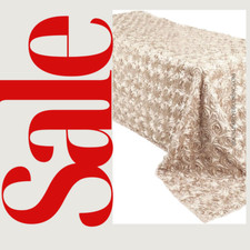 Champagne rectangular tableclo for sale  Los Angeles