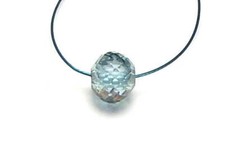 Conta focal redonda facetada DIAMANTE AZUL 6mm NATURAL 2 quilates, usado comprar usado  Enviando para Brazil