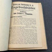 Tagebuchblätter hans freiherr gebraucht kaufen  Lohmar