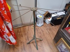 Secador de roupas antigo giratório de metal madeira 38" Chippy fazenda primitiva comprar usado  Enviando para Brazil