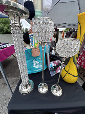 Crystal candle holders for sale  Delray Beach