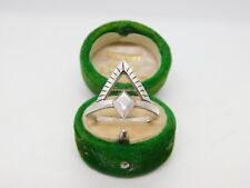 Anel social modernista prata esterlina forma de flecha vintage c1980 tamanho T Reino Unido comprar usado  Enviando para Brazil