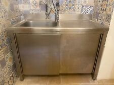 Lavello 120x60x85 acciaio usato  Torricella