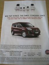 Usado, CARRO FIAT DOBLO FAMILY CONQUISTA ESPAÇO 2009 PÔSTER ANÚNCIO TAMANHO APROX ARQUIVO TAMANHO A4 U comprar usado  Enviando para Brazil