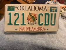 Oklahoma license plate for sale  Columbus