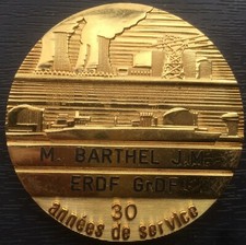 Médaille erdf grdf d'occasion  Gallardon
