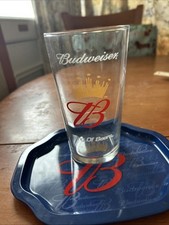 Budweiser glass tray for sale  BRISTOL