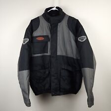Jaqueta masculina First Gear XL cinza preta Hypertex bolsos com zíper completo náilon motoqueiro comprar usado  Enviando para Brazil