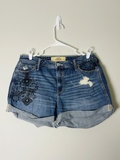 Bermuda Hollister Boyfriend cintura alta 13 azul praia ao ar livre Islander comprar usado  Enviando para Brazil