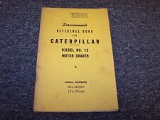 Livro manual de referência de reparo de serviço de motoniveladora de estrada CAT Caterpillar 12 comprar usado  Enviando para Brazil