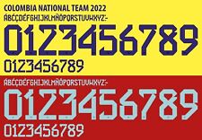 Conjunto de nome e número para futebol da seleção nacional de futebol da Colômbia 2022 em casa/fora, usado comprar usado  Enviando para Brazil