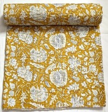 Colcha de algodão feita à mão Kantha colcha cobertor queen size floral, usado comprar usado  Enviando para Brazil