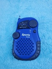 Rádio esportivo Lenoxx Sound AM/FM portátil azul com alça modelo PR35 testado worki, usado comprar usado  Enviando para Brazil