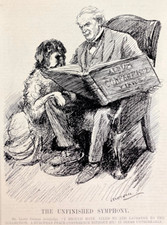 Political cartoon unfinished for sale  BOURNE END