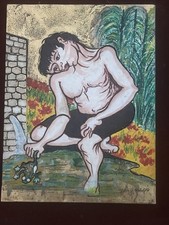 Quadro bassorilievo serigrafia usato  Ardea