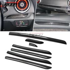 Guarnição de painel de tampa de console de porta interior de carbono para Audi A3 8V S3 RS3 2014-18 RHD comprar usado  Enviando para Brazil