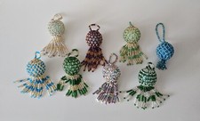 Bead embroidered christmas for sale  LEICESTER
