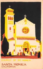 Cartão postal serigrafia feito à mão da igreja de Santa Monica Califórnia AA59133 comprar usado Cartão postal serigrafia feito à mão da igreja de Santa Monica Califórnia AA59133 comprar usado  Enviando para Brazil