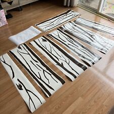 Adesivo de parede grande decoração árvore nua x6 vinil marrom 96” pássaros brancos comprar usado  Enviando para Brazil