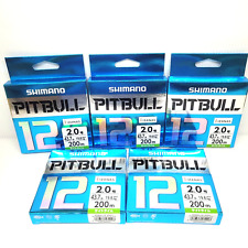 1 lote (5 peças) Shimano PITBULL 12 200m #2 linha de pesca trançada verde limão PE comprar usado  Enviando para Brazil