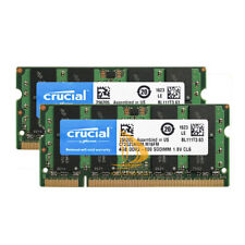 Usado, Lote Crucial 8GB 4GB 2GB 2RX8 PC2-6400 DDR2-800MHz 1.8V SODIMM RAM Laptop Memória, comprar usado  Enviando para Brazil