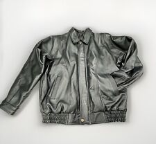 Black leather bomber for sale  Red Springs