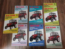 Używany, 8 oryginalnych broszur Zetor Allwheel Tylne koło 4340 / 4320 itp. Ciągnik Ciągnik na sprzedaż  Wysyłka do Poland