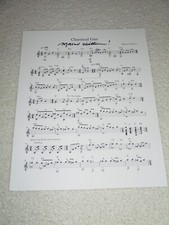 Partitura de música autografada 8x10 CLASSICAL GAS POR MASON WILLIAMS comprar usado  Enviando para Brazil