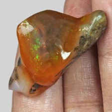 Pepita de opala preta polida africana 48,9 ct faceta esculpida espécime bruto UYWB95 comprar usado  Enviando para Brazil