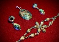 Sterling silver abalone for sale  Wilbur