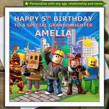 Roblox birthday card for sale Roblox birthday card for sale  LYDNEY