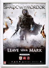 Shadow of Mordor RARO PS4 XBOX ONE 42cm x 59cm pôster promocional #1 comprar usado  Enviando para Brazil
