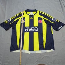 Camisa de futebol Fenerbahce Roberto Carlos masculina GG amarela azul vintage*corte comprar usado Camisa de futebol Fenerbahce Roberto Carlos masculina GG amarela azul vintage*corte comprar usado  Enviando para Brazil