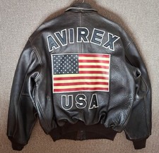 Avirex leather jacket for sale  HENFIELD