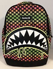 Mochila Hurley Shark Bite 18” laptop xadrez multicolorida acolchoada , usado comprar usado  Enviando para Brazil