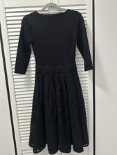 Ulyana Sergeenko 2013 Couture Lace Skirt Midi Black Dress Sz 40 (US S) na sprzedaż  PL