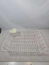 Suporte para utensílios vintage RUBBERMAID arame branco escorredor de louça 14"x18"x5" comprar usado  Enviando para Brazil
