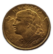 Franken 1922 gold gebraucht kaufen  Schopp