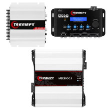 TARAMPS MD 3000 1ohm + TS 400X4 2ohm + PRO 2.4S - AMPLIFICADOR DE ÁUDIO AUTOMOTIVO comprar usado  Brasil 