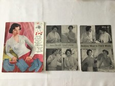 Vintage knitting patterns. for sale  NEATH