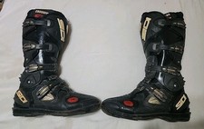Botas de Equitação SIDI Crossfire Masculina Tamanho 10 Motocross MX Bicicleta Suja Preta, usado comprar usado  Enviando para Brazil