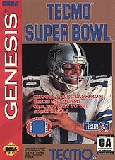 Tecmo Super Bowl (Sega Genesis, 1993) Novo na caixa com manual / aba suspensa testada funcionando comprar usado  Enviando para Brazil