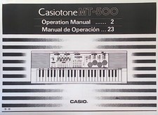 Folheto manual do proprietário para o teclado eletrônico Casio MT-500, reprodução. comprar usado  Enviando para Brazil