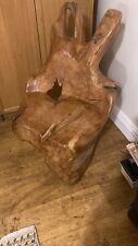 Teak root chair for sale  DEESIDE