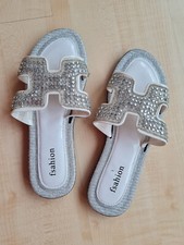 Fashion damenschläppchen wei� gebraucht kaufen  Erlangen