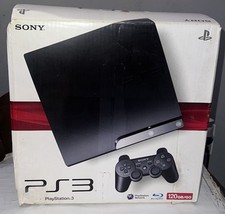 Console Sony PlayStation 3 PS3 120 GB preto fino SOMENTE CAIXA VAZIA comprar usado  Enviando para Brazil