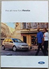 Folheto de vendas de carros Ford Fiesta março de 2002 #FA1420 Finesse LX Zetec GHIA comprar usado  Enviando para Brazil
