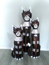 Deko katzen statue gebraucht kaufen  Berlin