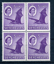 SEYCHELLES 1954 DEFINITIVO SG175a (5c) BLOCO RAPOSA VOADORA DE 4 MNH comprar usado  Enviando para Brazil