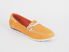 Usado, Mocassim feminino Timberland Ek Harborside 1 olho 8213B couro de trigo com cadarço comprar usado  Enviando para Brazil